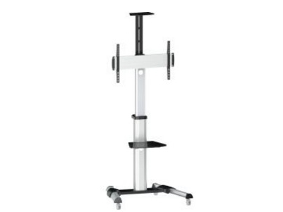 Inline Tv-Wagen, Höhenverstellbar, Für Led-Tv 37"-70" (94-178Cm), Max. 50Kg, 50 Kg, 94 Cm (37"), 94 Cm (37"), 600 X 400 Mm, Höhenverstellung, Schwarz