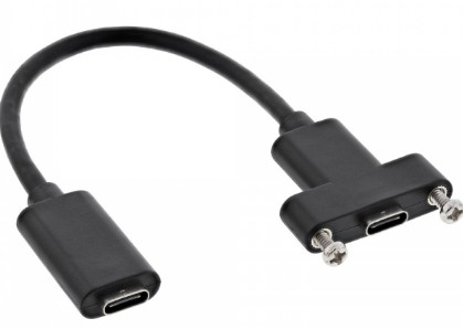 Inline 33441H, 0,2 M, Usb C, Usb C, Usb 3.2 Gen 2 (3.1 Gen 2), Hunstik/Hunstik, Sort