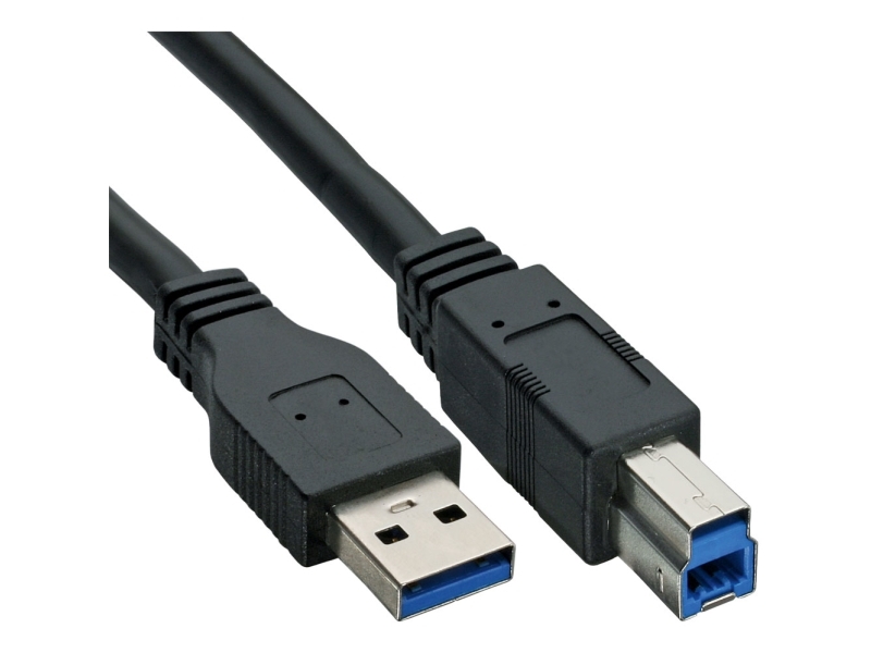 Inline 35303, 0,3 M, Usb A, Usb B, Usb 3.2 Gen 1 (3.1 Gen 1), Sort