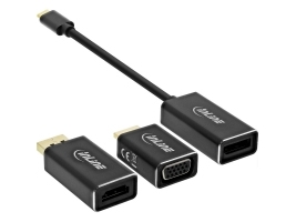 Inline 64109B, 0,1 M, 3840 X 2160 Pixel, 5 Gbit/Sek., 60 Hz, Sort, Windows 10