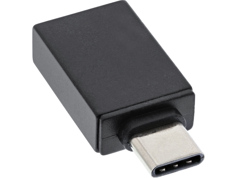 Inline Usb 3.2 Gen.2 Adapter, Usb-C Stecker An Usb A Buchse, Otg, Usb Type-C Male, Usb 3.1 A, Schwarz