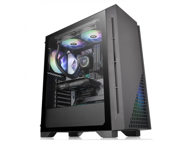 Thermaltake H330, Midi Tower, Pc, Sort, Atx, Micro Atx, Mini-Itx, Spcc, Hærdet Glas, Spil