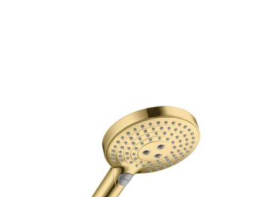 Hg Rd Select S 120 Håndbruser - 3Jet, Poleret Guld-Optik