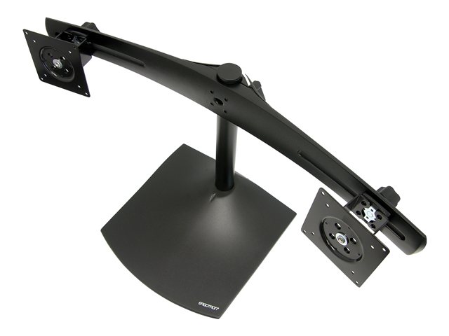 Ergotron Ds100 - Standfuß - Horizontal - Für 2 Lcd-Bildschirme - Aluminium, Stahl - Schwarz - Bildschirmdiagonale: Bis Zu 24" - Desktop
