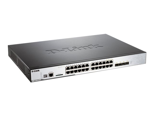 D-Link DWS 3160 - Switch - Administreret - 20 x 10/100/1000 (PoE) + 4 x combo Gigabit SFP - monterbar på stativ - PoE | Datortillbehör - Nätverk - Switchar | GameStuff