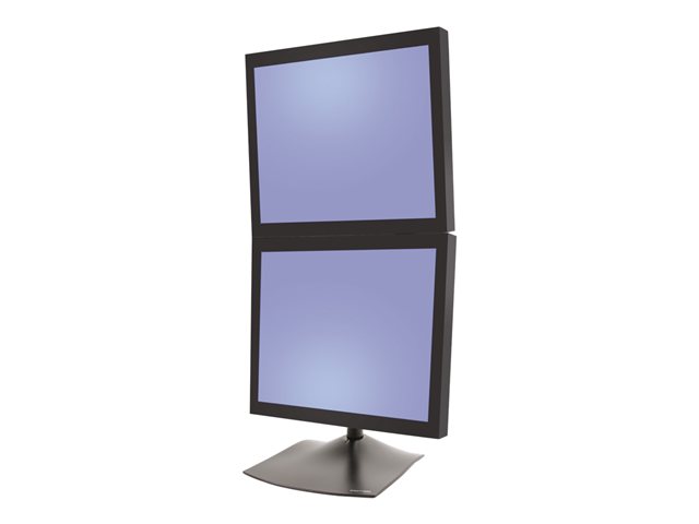 Ergotron Ds Series Ds100 Dual Monitor Desk Stand, Vertical, 20,9 Kg, 61 Cm (24"), 75 X 75 Mm, 100 X 100 Mm, Schwarz