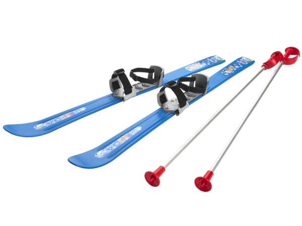 Kinderski 90 Cm Mit Skistöcken, Blau