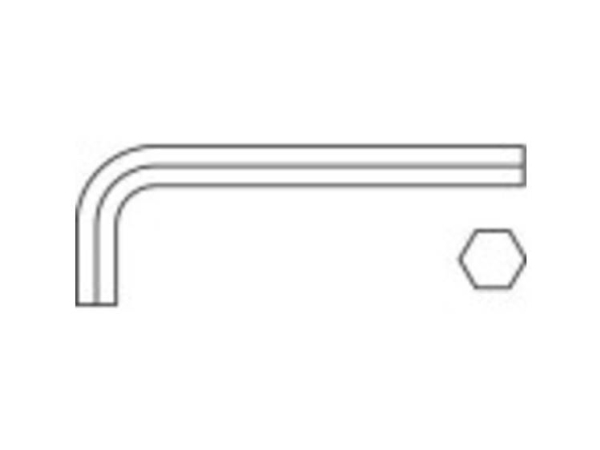 Toolcraft 112845 Unbrako Winkelschraubendreher 0,7 Mm