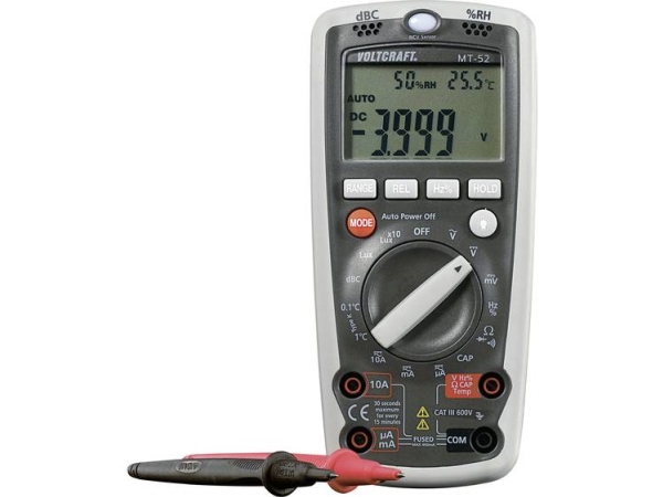 Hånd-Multimeter Voltcraft Mt-52 Fabriksstandard Cat Iii 600 V