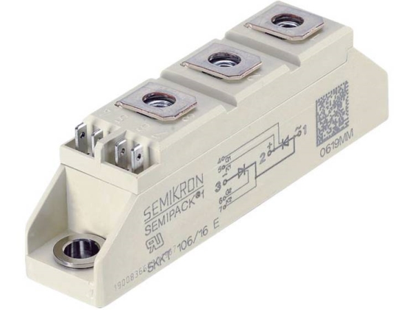 Semikron Skkt57/12E Thyristor (Scr) - Modul Semipack 1 1200 V 50 A