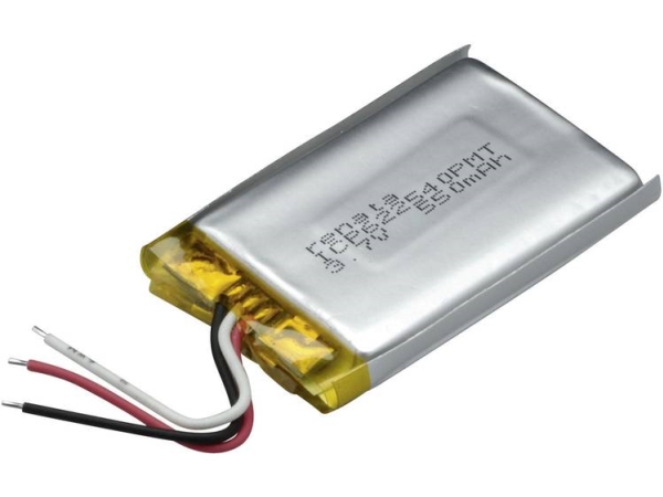 Renata Icp622540pmt Spezialbatterie Prismatisch Mit Kabel Lipo 3,7 V 600 Mah