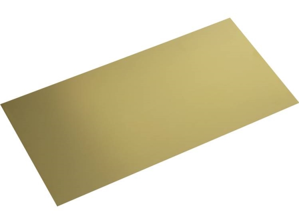 Messing Plade (L X B) 400 Mm X 200 Mm 0.8 Mm 1 Stk