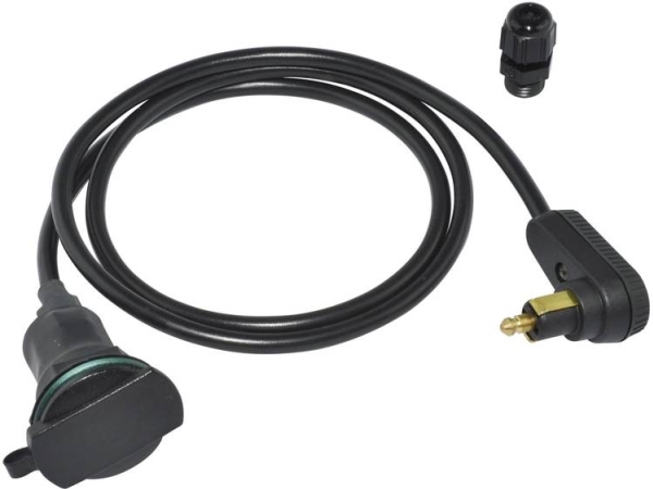 Verlängerungskabel Gewinkelter Standardstecker Für Zigarettenanzünder Baas Verlängerungskabel Za15 Din 12 V, 24 V 8 A Standardstecker