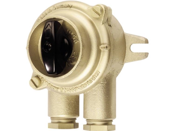 Wiska 1133/P/10A-1Z14 Hna-Kontakt Drehkontakt Maritim 10 A 250 V/Ac Messing 1 Stk
