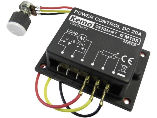 Kemo M195 Pwm-Leistungsregler Baumodul 9 V/Dc, 12 V/Dc, 24 V/Dc, 28 V/Dc