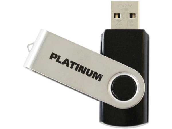 Platinum Tws Usb-Flashdrev 4 Gb Sort 177559-3 Usb-A (Usb 2.0)