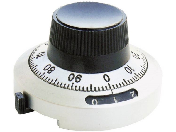 Bourns H-46-6A Drehknopf Mit Skala Schwarz (Ø X H) 46 Mm X 24 Mm 1 St.
