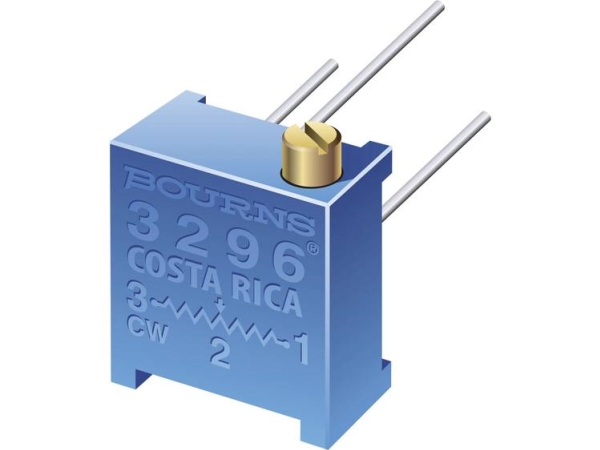 Bourns 3296P-1-103Lf Cermet Trimmer 25-Trins Lineær 0.5 W 10 Kω 9 ° 9 ° 1 Stk Piece