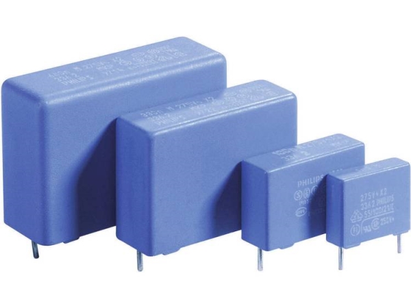 Thomsen 1 Stück Mkp-Folienkondensator Mit Radialdraht 2,2 Μf 275 V/Ac 20 % 27,5 Mm (L X B X H) 31 X 21 X 31 Mm