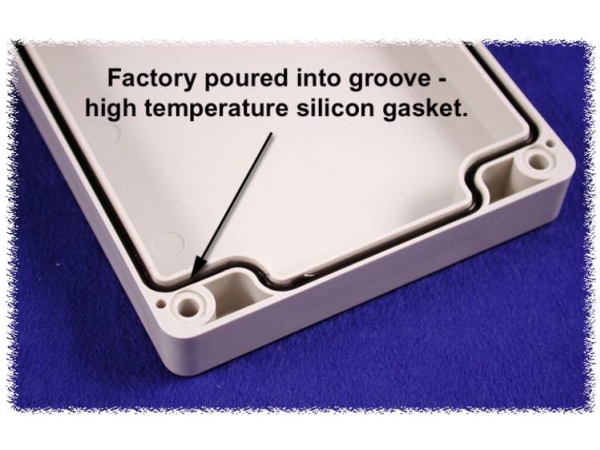Hammond Electronics 1554Vgasket Tætning Silikone Sort 2 Stk