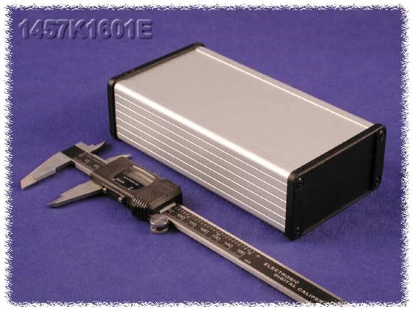 Hammond Electronics 1457K1601ebk Universal Cabinet 160 X 84 X 44 Aluminium Schwarz 1 Stück