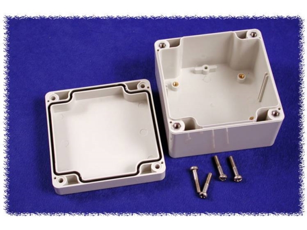 Hammond Electronics 1554E2gy Universalkabinet 90 X 90 X 60 Polykarbonat Grå 1 Stk
