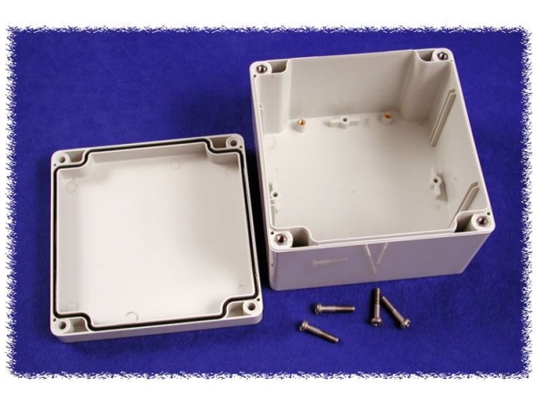Hammond Electronics 1554P2gy Universalkabinet 120 X 120 X 80 Polykarbonat Grå 1 Stk