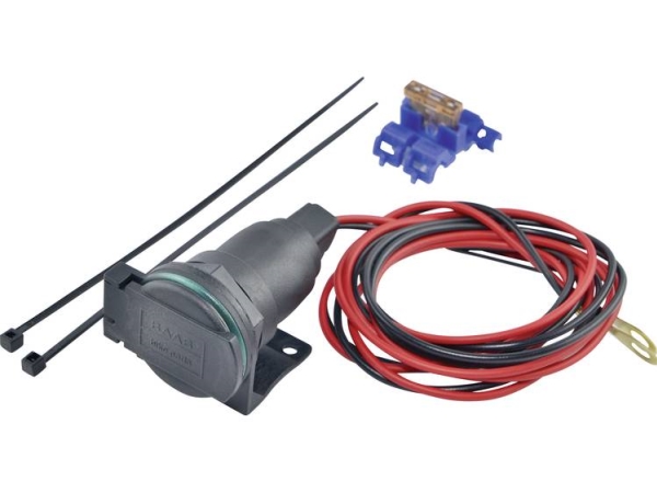 Steckdose Federhaube Baas Zigarettensteckdose Za02 12 V/Dc 5 A Ringkabelschuh
