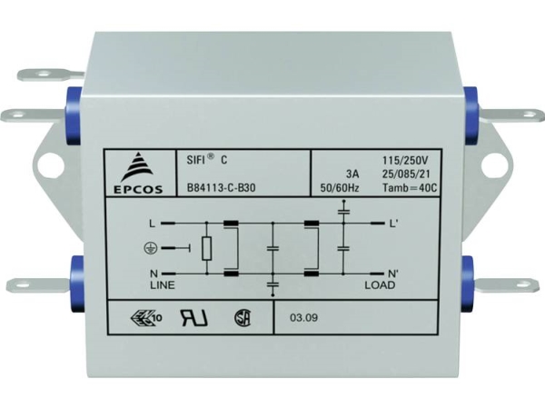 Tdk B84113cb110 B84113cb110 Støjdæmpningsfilter Flammehæmmende 250 V/Ac 10 A 3.6 Mh (L X B X H) 159 X 50.8 X 44.5 Mm 1 Stk