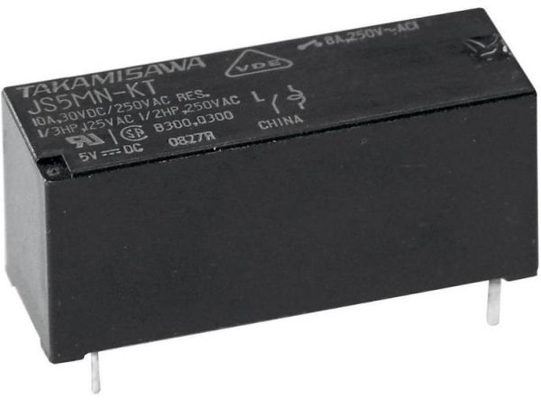 24Vdc 8A-250Vac Relæ 1 Vekselkontakt