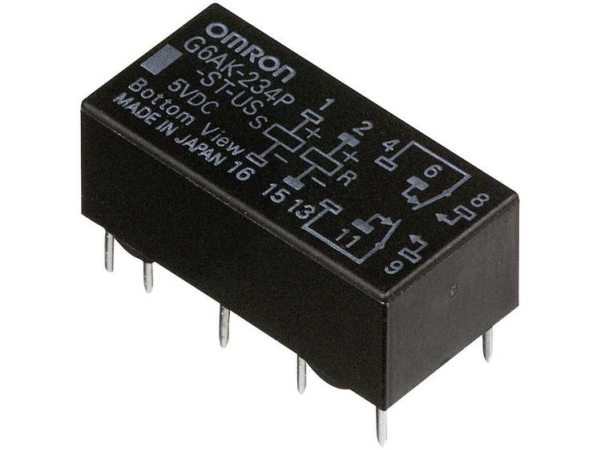 Omron G6ak-274P-St-Us 24 Vdc Printrelæ 24 V/Dc 2 A 2 X Omskifter 1 Stk