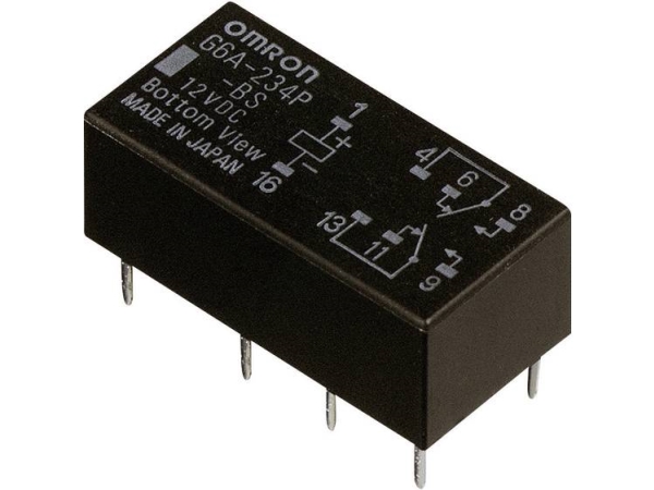 Omron G6a-274P-St-Us 5 Vdc Printrelæ 5 V/Dc 2 A 2 X Omskifter 1 Stk