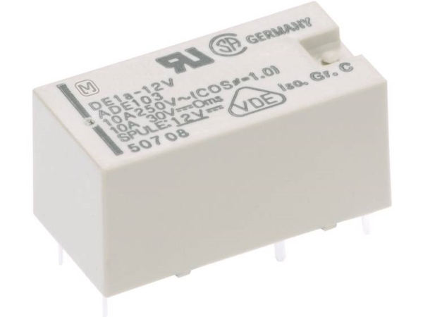Panasonic De1a12 Print-Relais 12 V/Dc 10 A 1 X Endschalter 1 St