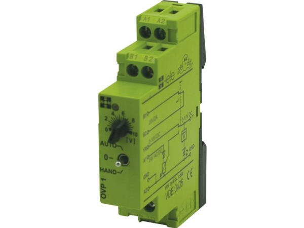 Tele Ovp1 24 V/Ac/Dc 0 - 10 V Koblingsrelæ 24 V/Dc, 24 V/Ac Piece 1 Stk