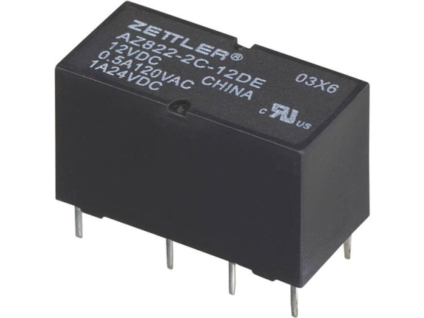 Zettler Electronics Az822-2C-3Dse Printrelæ 3 V/Dc 2 A 2 X Omskifter 1 Stk