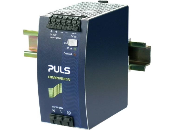 Puls Dimension Qs10.121 Strømforsyning Til Din-Skinne (Din-Rail) 12 V/Dc 15 A 180 W Antal Udgange:1 X Indhold 1 Stk