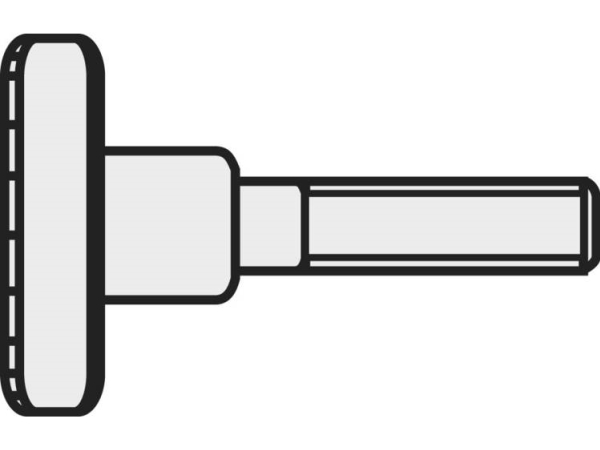 Toolcraft M5*12 D464-5.8:A2k 194767 Flügelschrauben M5, 12 Mm, Din 464, Stahl Verzinkt, 10 Stk