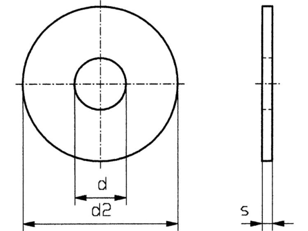 Unterlegscheibe 4,3 Mm 12 Mm Edelstahl A2 100 Stück Toolcraft 4,3 D9021-A2 194717