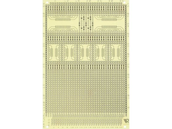 Rademacher Wr-Typ 1120 Printplade Til Eksperimenter Epoxyd (L X B) 160 Mm X 100 Mm 35 Μm Rastermål 2,54 Mm Indhold 1 Stk
