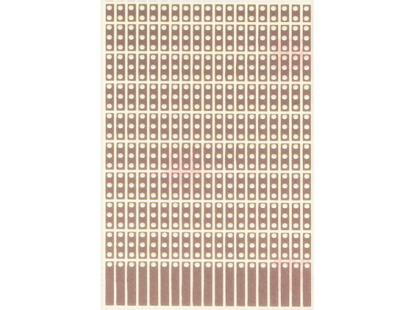 Rademacher Wr-Typ 908-1 Printplade Til Eksperimenter Epoxyd (L X B) 80 Mm X 50 Mm 35 Μm Rastermål 2,54 Mm Indhold 1 Stk