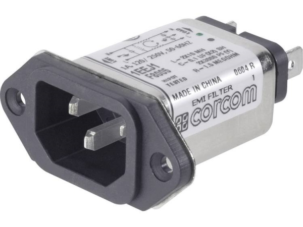 Te Connectivity 6609006-5 Stromfilter Mit Iec-Anschluss 250 V/Ac 3 A 1,5 Mh (1 Stk.)