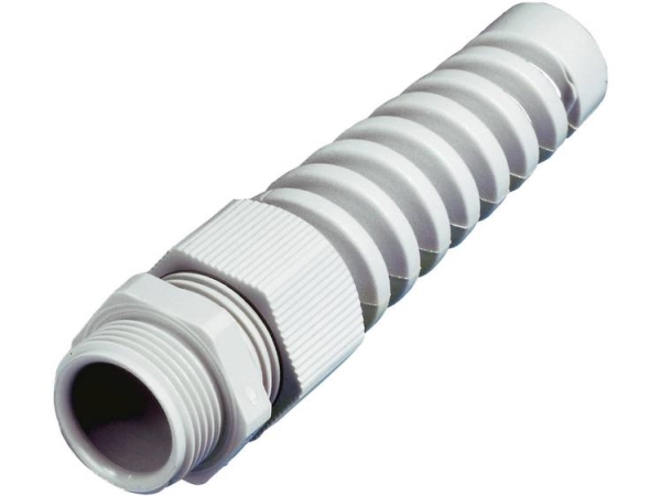 Wiska Skvs Pg11 Ral 7035 10060617 Kabelverschraubung Mit Zugentlastung, Mit Knickschutz Pg11 Polyamid Lichtgrau 1 Stück