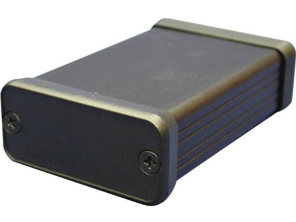 Hammond Electronics 1455J1201bk Profil-Gehäuse 120 X 78 X 27 Aluminium Schwarz 1 Stk