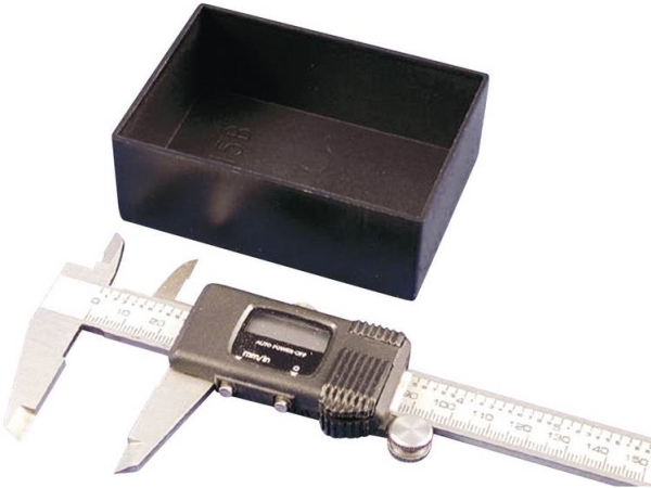 Hammond Electronics 1596B108-10 Gießgehäuse 50 X 50 X 30 Abs Schwarz (10 Stk.)