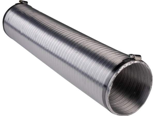 Wallair N51803 Fleksibelt Ventilationsrør Aluminium (Ø X L) 8 Cm X 2,5 M Sølv