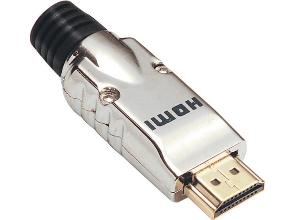 Bkl Electronic 0905002 Hdmi-Stecker Stecker, Gerade Polzahl: 19 Silber 1 Stk