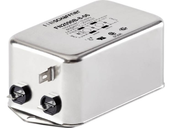 Schaffner Fn2090-6-06 Geräuschfilter 250 V/Ac 6 A 8 Mh (L X B X H) 85 X 54 X 30,3 Mm 1 St