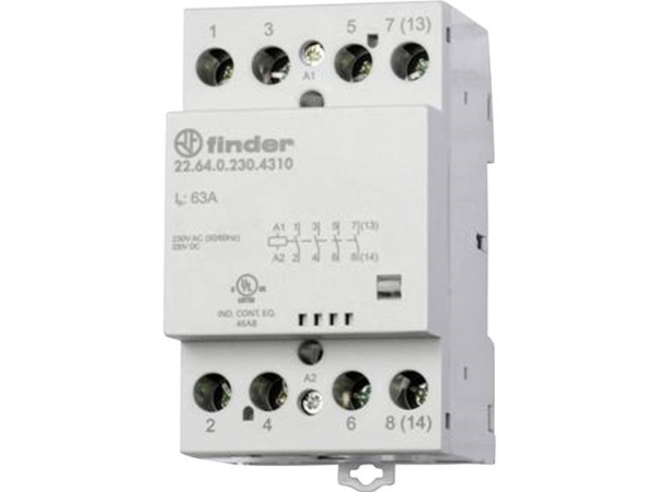 Kontaktor 1 Stk. 22.64.0.024.4710 3 Kontaktorer (1 Nc-Kontakt), 24 V/Dc, 24 V/Ac 63 (22.64.0.024.4710)
