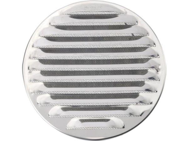 Wallair N31841 Udsugningsgitter Rustfrit Stål Passer Til Rørdiameter: 16 Cm