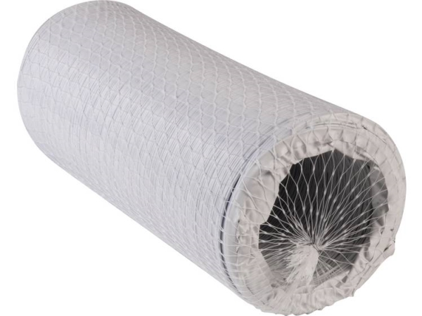 Wallair N52848 Flexible Spiralschlauch Kunststoff (Ø X L) 12,7 Cm X 3 M Weiß